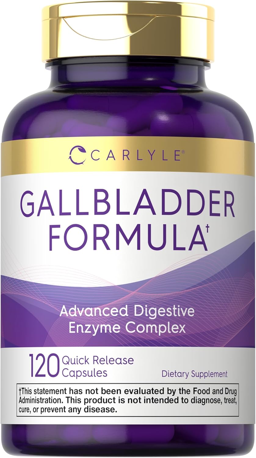 Carlyle Gallbladder Formula | 120 Quick Release Capsules | Complete Digestive Enzyme Complex | Non-Gmo & Gluten Free Supplement