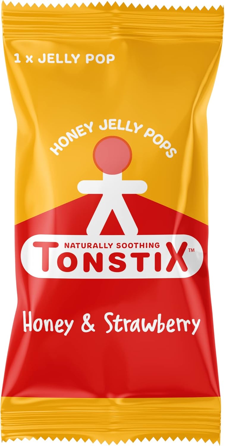 TONSTIX 2 Packs Honey & Apple + 2 Packs Honey & Strawberry Jelly POPS | 4 X Packs of 6 | for Sore THROATS & COUGHS | Source of VIT C & ZINC NO Added Sugar Immune Supporting Ingredients -100% Natural : Amazon.co.uk: Health & Personal Care