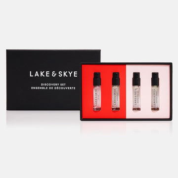 Lake & Skye 6 Piece Discovery Set – Includes 11 11, 11 11 Azure, Apaaray, Midnight 07, Saffron Dusk And Santal Gray – 0.06 Fl Oz Ea (2 Ml Ea)