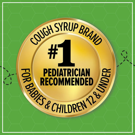 Zarbee’S Kids Cough + Mucus Daytime For Children 2-6 With Dark Honey, Ivy Leaf, Zinc & Elderberry, 1 Pediatrician Recommended, Drug & Alcohol-Free, Mixed Berry Flavor, 4Fl Oz