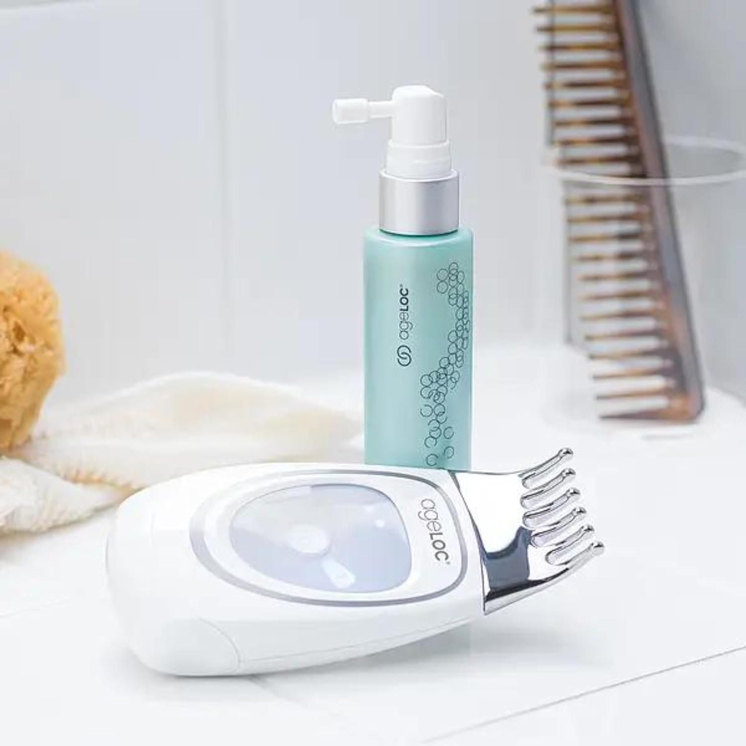 Nu Skin ageLOC Nutriol Scalp & Hair Serum - Nourishing Formula for Fuller, Thicker, and Healthier Hair | Antioxidant, Non-Greasy Serum| Scalp Care, Daily Hair Serum (75ml) : Beauty & Personal Care