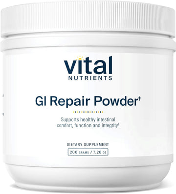 Vital Nutrients Gi Repair Powder | Leaky Gut Powder With L Glutamine And Zinc | Digestive Enzyme Supplement To Support Gut Health And Digestion | Gluten Free | 40 Servings