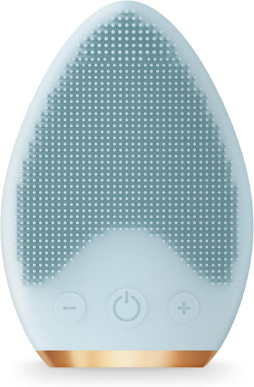 Silk'N Facial Cleansing Brush I Bright Lux I Skincare For Balanced Skin I 4-In-1 Face Brush With Infrared Technology, Blue