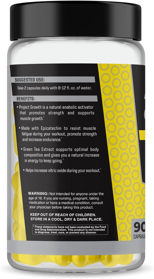Anabolic Warfare Project Growth, Strength, Supports Muscle Growth, Promotes Recovery, Increase Nitric Oxide, Made with Botanicals* (90 Capsules)