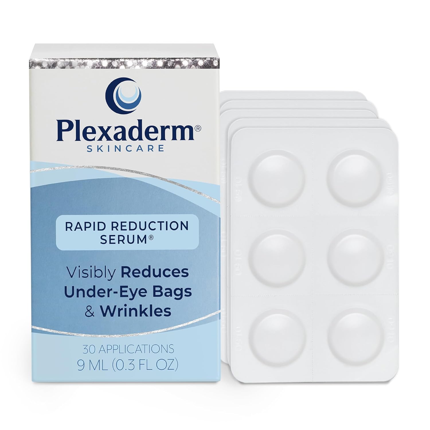 Plexaderm Rapid Reduction Eye Serum Pods - Advanced Formula - Anti Aging Serum Visibly Reduces Under Eye Bags, Wrinkles, Dark Circles, Fine Lines & Crow'S Feet Instantly