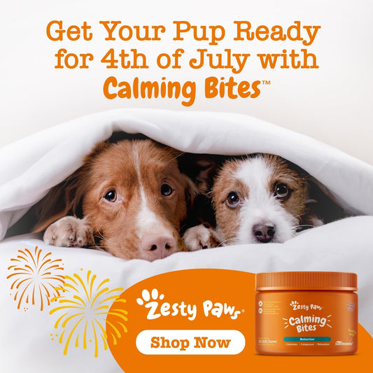 Zesty Paws Calming Chews For Dogs Composure & Relaxation For Everyday Stress & Separation Peanut Butter 50 Count