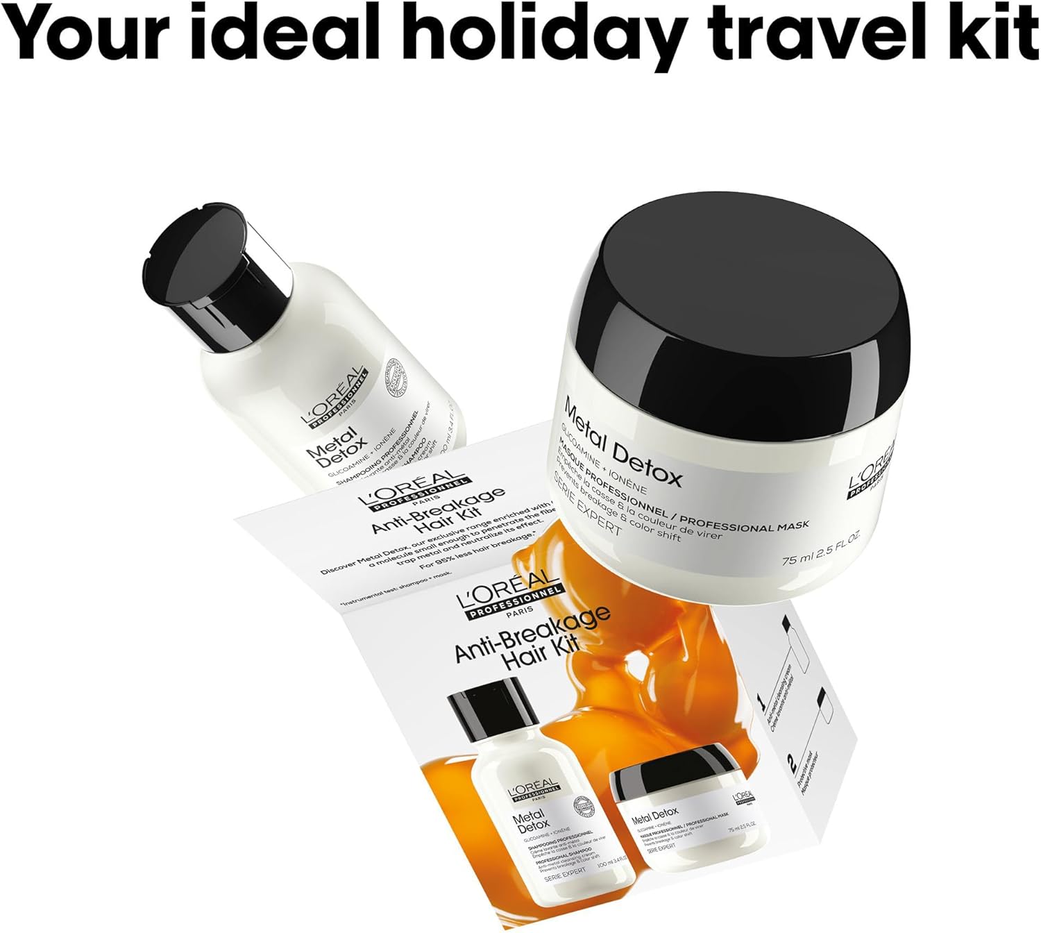 L’Oréal Professionnel Metal Detox Shampoo & Hair Mask Discovery Kit, Prevent Breakage and Colour Fade from Hard Water, Clarifying shampoo & Hair Conditioner Treatment, Sulphate Free, Vegan,100ml, 75ml : Amazon.co.uk: Beauty