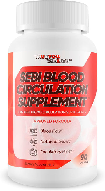 Sebi Blood Circulation Supplement With Iron & Magnesium - Our Best Blood Circulation Supplements For Women &Men - Advanced Blood Flow Care Natural Blood Flow Blood Builder Inspired By Dr Sebi Products