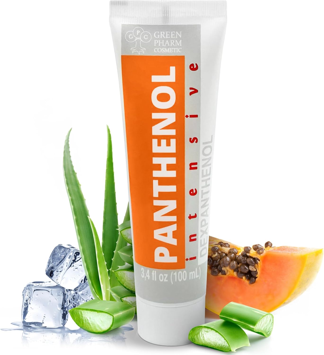 9% Intensive Panthenol Cream With Aloe Vera & Hyaluronic Acid | Deep Moisturizing, After Sun & Tattoo Care, Hair Transplant For All Skin Types | 3.4 Oz/ 100 Ml