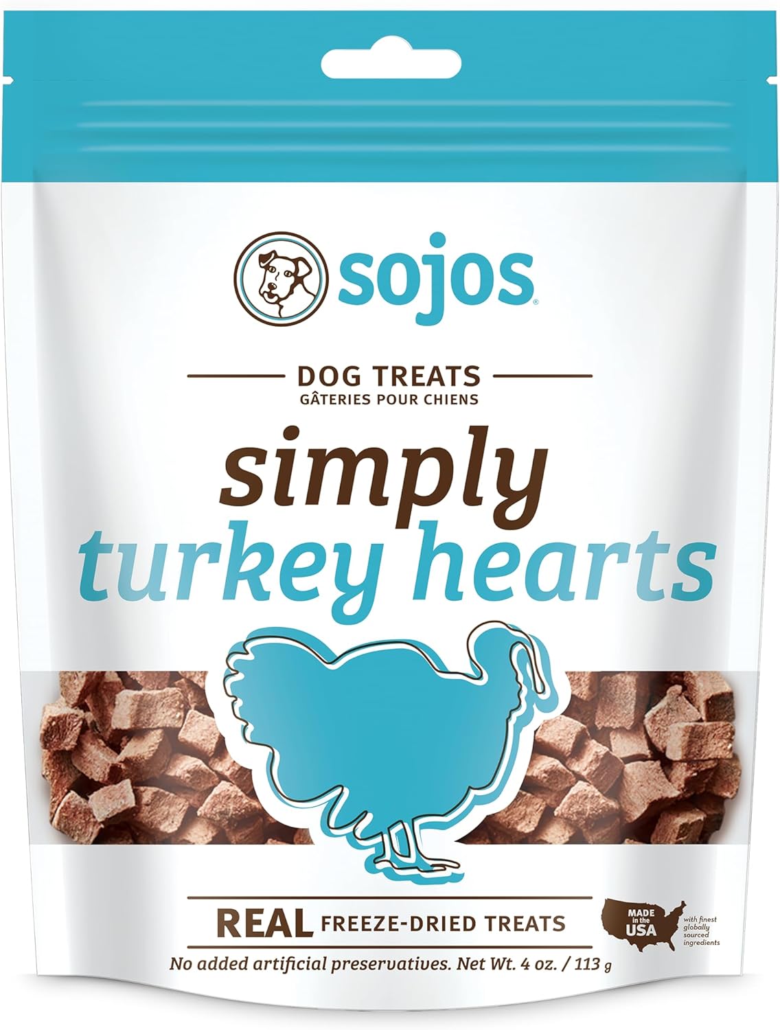 Sojos Simply Turkey Freeze-Dried Dog Treats, 4 oz