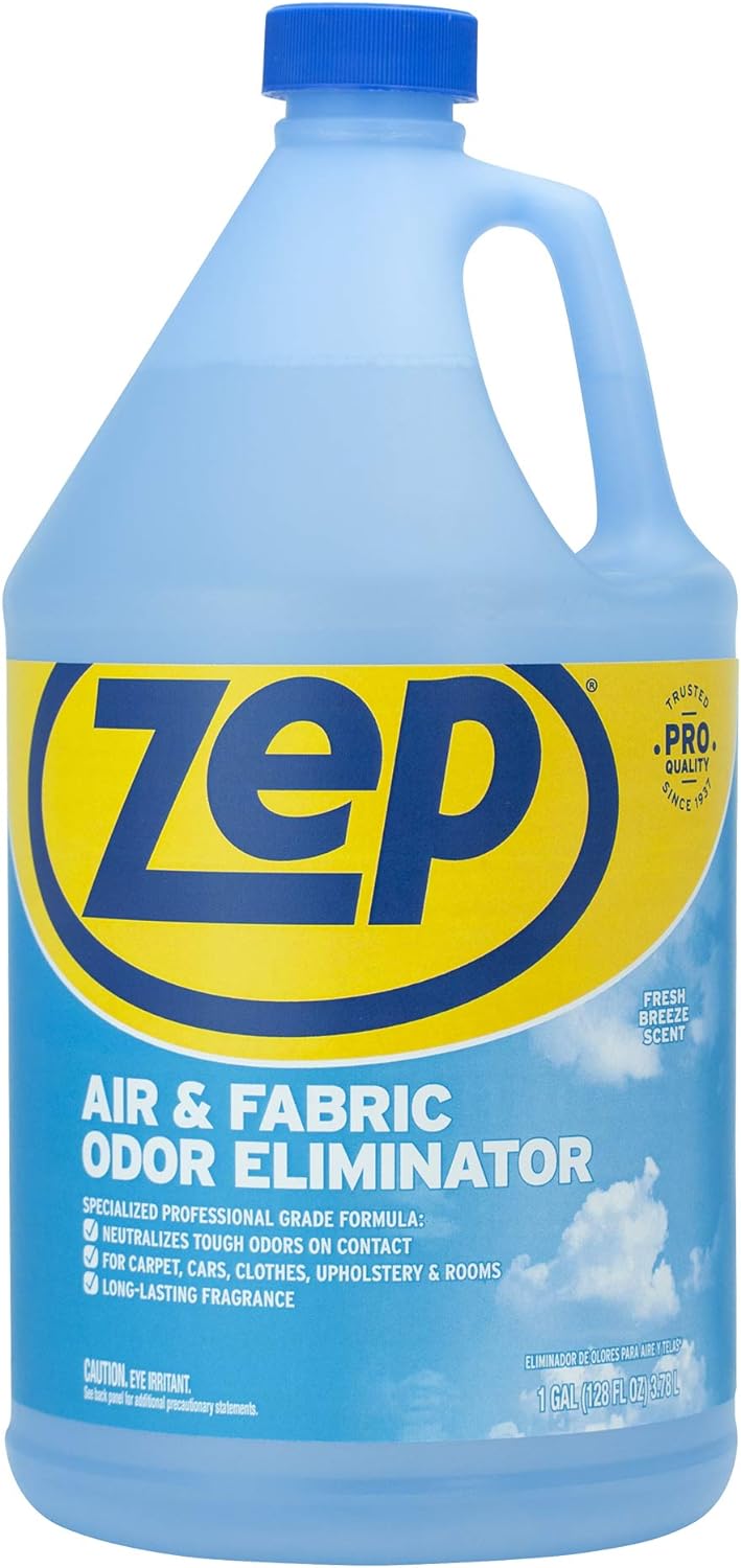 Zep Air & Fabric Odor Eliminator 128 Oz, Blue