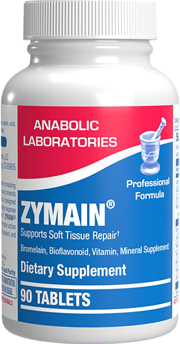 Cartilage Ligament And Tendon Supplement - Clinical Restorative Joint Support Formula With Bovine Cartilage Minerals And Proteolytic Enzymes For Enhanced Comfort Mobility Zymain 90 Support