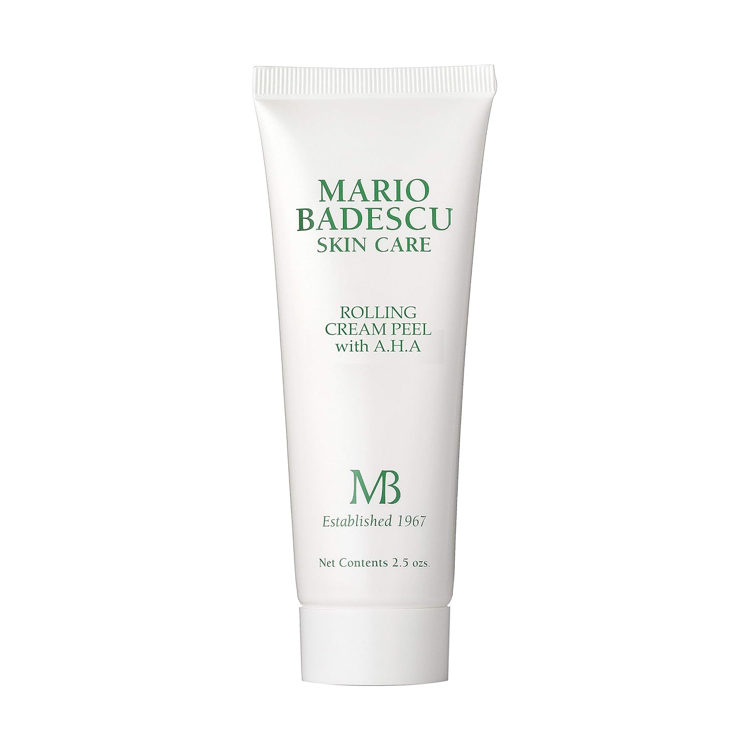 Mario Badescu Rolling Cream Peel For Aha For All Skin Types | Face Treatment With Lactic Acid & Kaolin | Visibly Improves Uneven Skin Texture | 2.5 Fl Oz