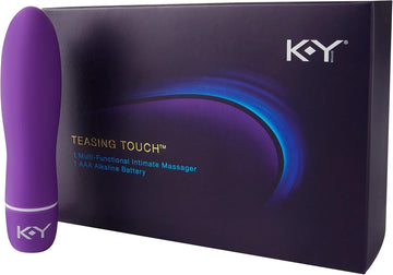 K-Y Teasing Touch Multi-Functional Intimate Massager, Discreet Packaging, 2 Whisper Quite Pulsating Speeds And 3 Pulse Modes, Batteries Included (B00V0Xpsps)