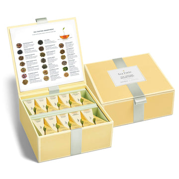 Tea Forte Tea Chests With 40 Handcrafted Pyramid Tea Infusers (Tea Tasting Asst)