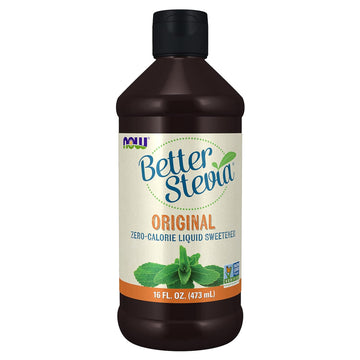 Now Foods, Better Stevia Liquid, Original, Zero-Calorie Liquid Sweetener, Low Glycemic Impact, Certified Non-Gmo, 16-Ounce