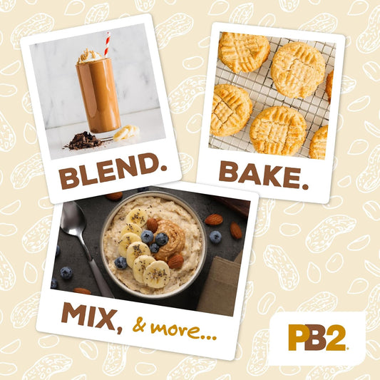 Pb2 Pure Peanut Butter Powder - [2 Lb/32 Oz Jar] - No Added Sugar, No Added Salt, No Added Preservatives - 100% All Natural Roasted Peanuts - 6G Of Plant-Based Protein