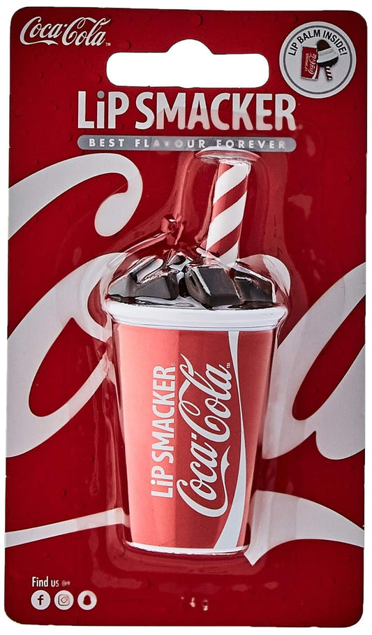 Lip Smacker Coca-Cola Cup Collection, Classic Coke Cup Lip Balm For Kids, Coke Flavour, Sweet Gift For Your Friends, Single Pack, Coke, 7.4 G