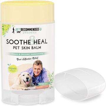 Soothe & Heal Balm for Dogs and Cats (2.1oz) - Organic and Vegan Ingredients to Relieve Skin Irritations Fast. Natural Hot Spot Treatment for Dry Itchy Skin. All Skin, Snout and Paws. USA Made