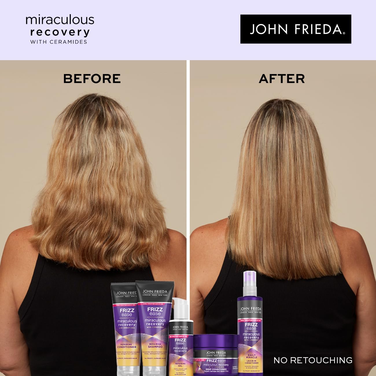 John Frieda,250 ml (Pack of 1) Frizz Ease Miraculous Recovery Shampoo, 250ml : Amazon.co.uk: Beauty