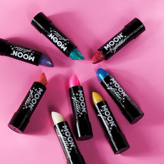 Iridescent Glitter Lipstick By Moon Glitter - 4.2G - White