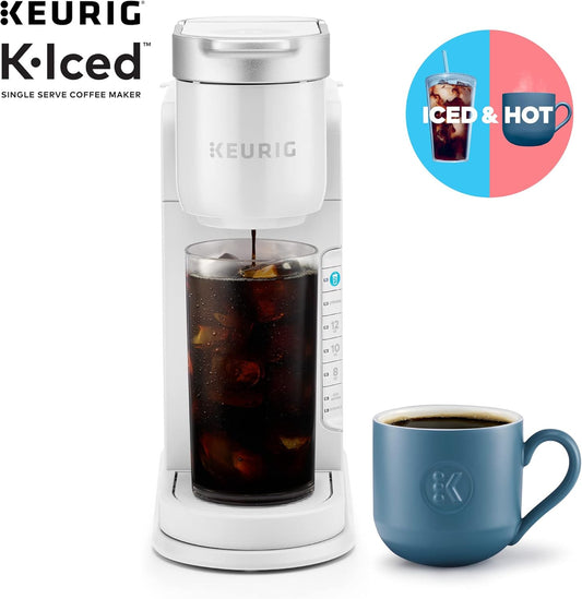 Keurig K-Iced Single Serve Coffee Maker - Brews Hot And Cold - White