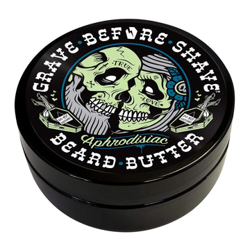 Grave Before Shave Leather/Cedar-Wood Scent Beard Conditioning Butter 4 Oz
