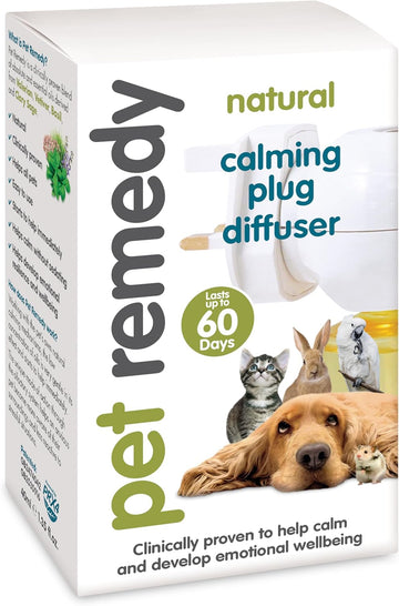 Pet Remedy Natural De-Stress And Calming Plug-In Diffuser With 40 Ml Refill Bottle (Lasts 2 Months) (Pack Of 2)
