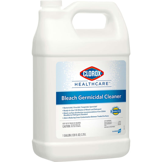 Clorox Healthcare Bleach Germicidal Cleaner Refill, 128 Fl Oz (Package May Vary)