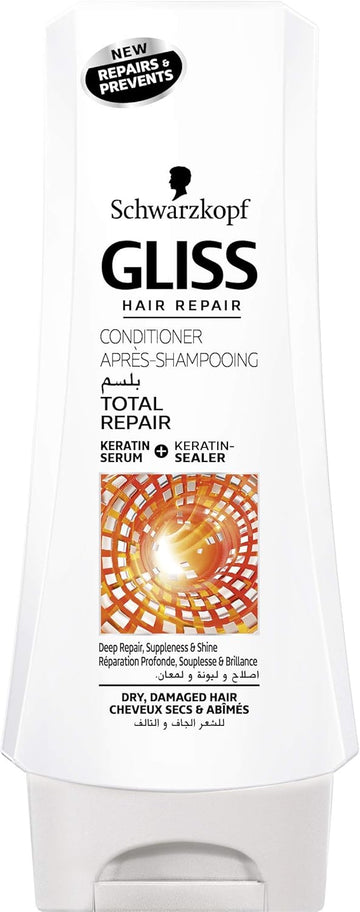 Schwarzkopf Gliss Hair Repair With Liquid Keratin Total Repair Conditioner, 200Ml