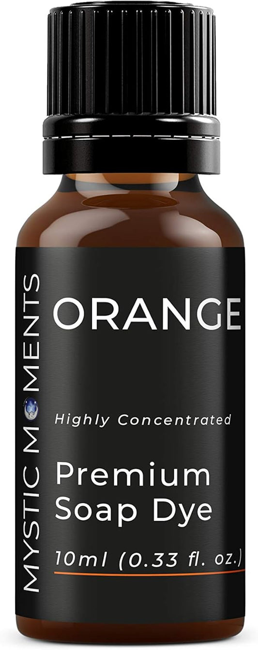 Mystic Moments | Orange - Highly Concentrated Soap Dye 10ml | Perfect for Soap Making, Creams and Lotions