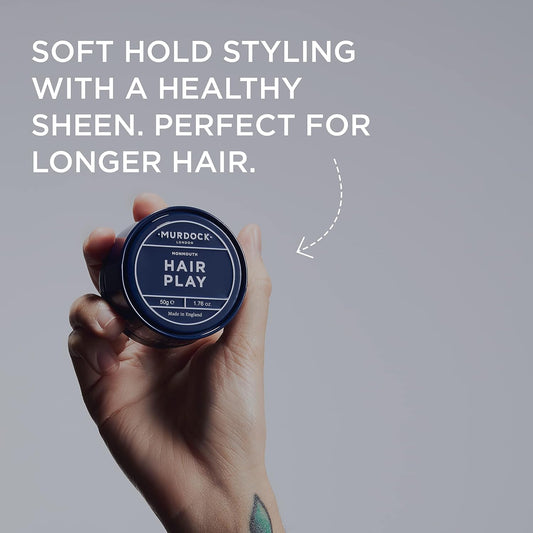 Murdock London Hair Play | Healthy Natural Finish | Kaolin & Provitamin B5 | Made In England | 1.76 Oz