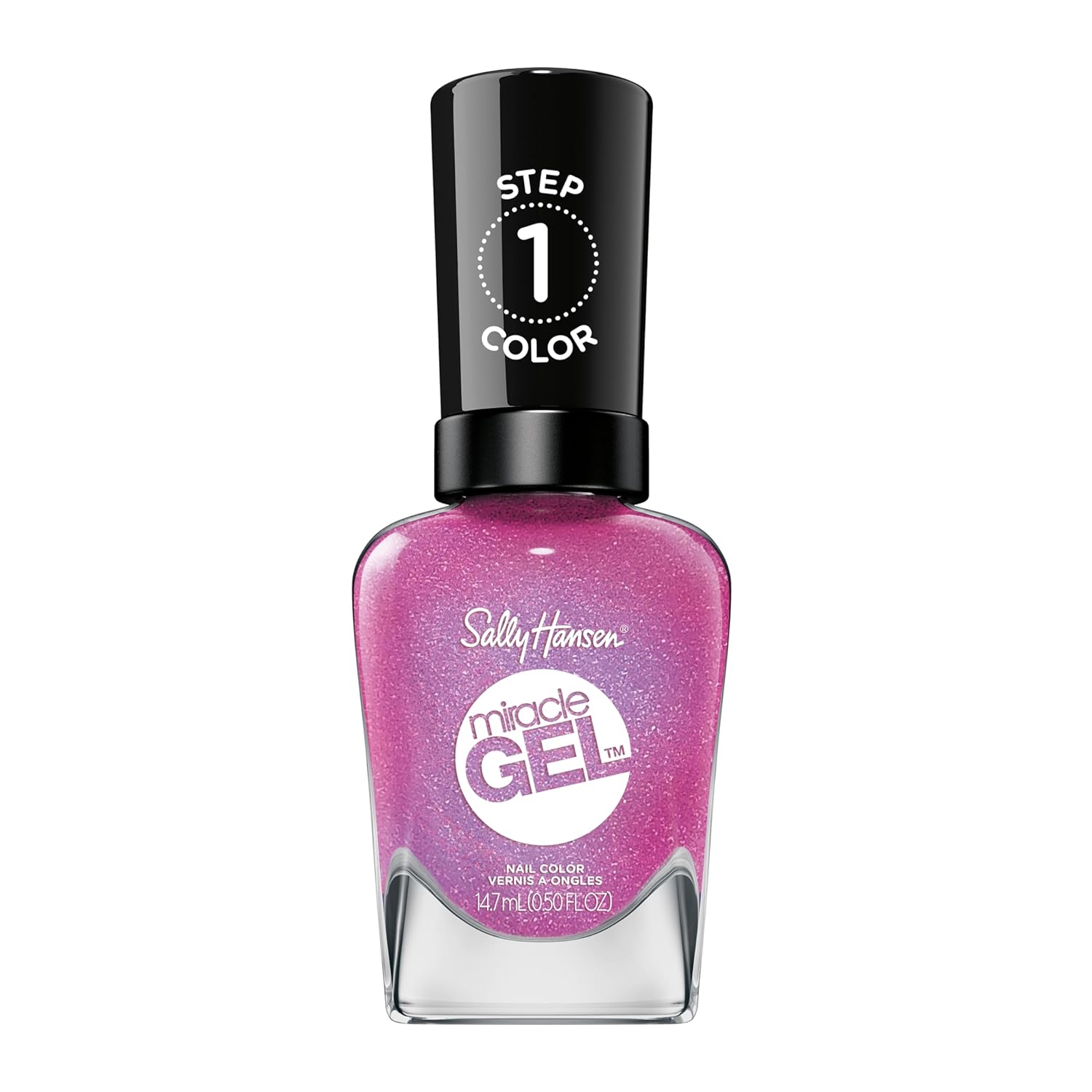 Sally Hansen Miracle Gel™, Quartz And Kisses, Long Lasting, Gel-Like Formula, No Uv Lamp Needed, Pink Nail Polish