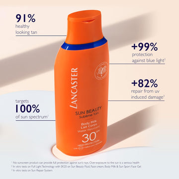 Lancaster Sun Beauty Body Milk SPF30 250ml | Sunscreen For Body | Broad Spectrum Sun Protection : Amazon.co.uk: Beauty