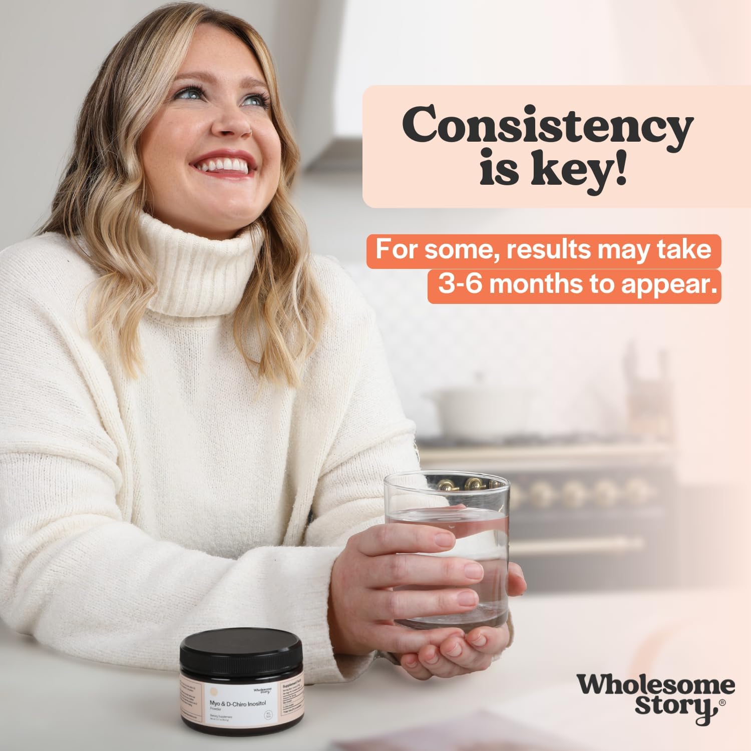 Myo-Inositol & D-Chiro Inositol Supplement Powder For Women | Hormonal Balance & Healthy Ovarian Function Support | Vitamin B8 | Great Alternative To Capsules | 40:1 Ratio | 90 Servings : Health & Household