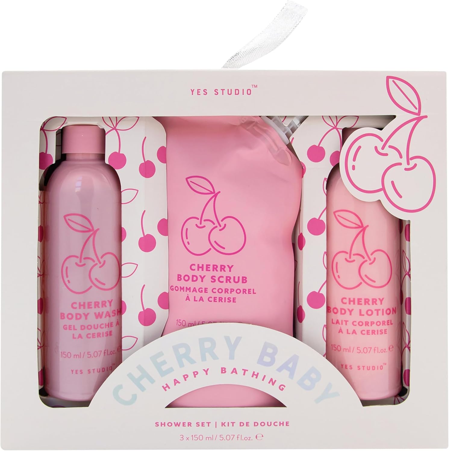 Cherry Baby Women'S Shower Set - Body Wash, Lotion, Scrub