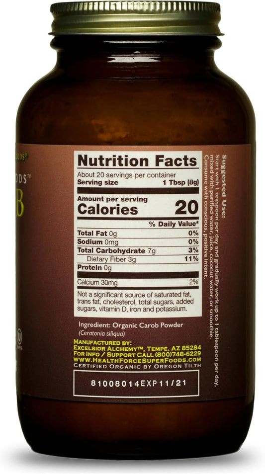 Healthforce Superfoods Integrity Foods Carob 160 G Powder