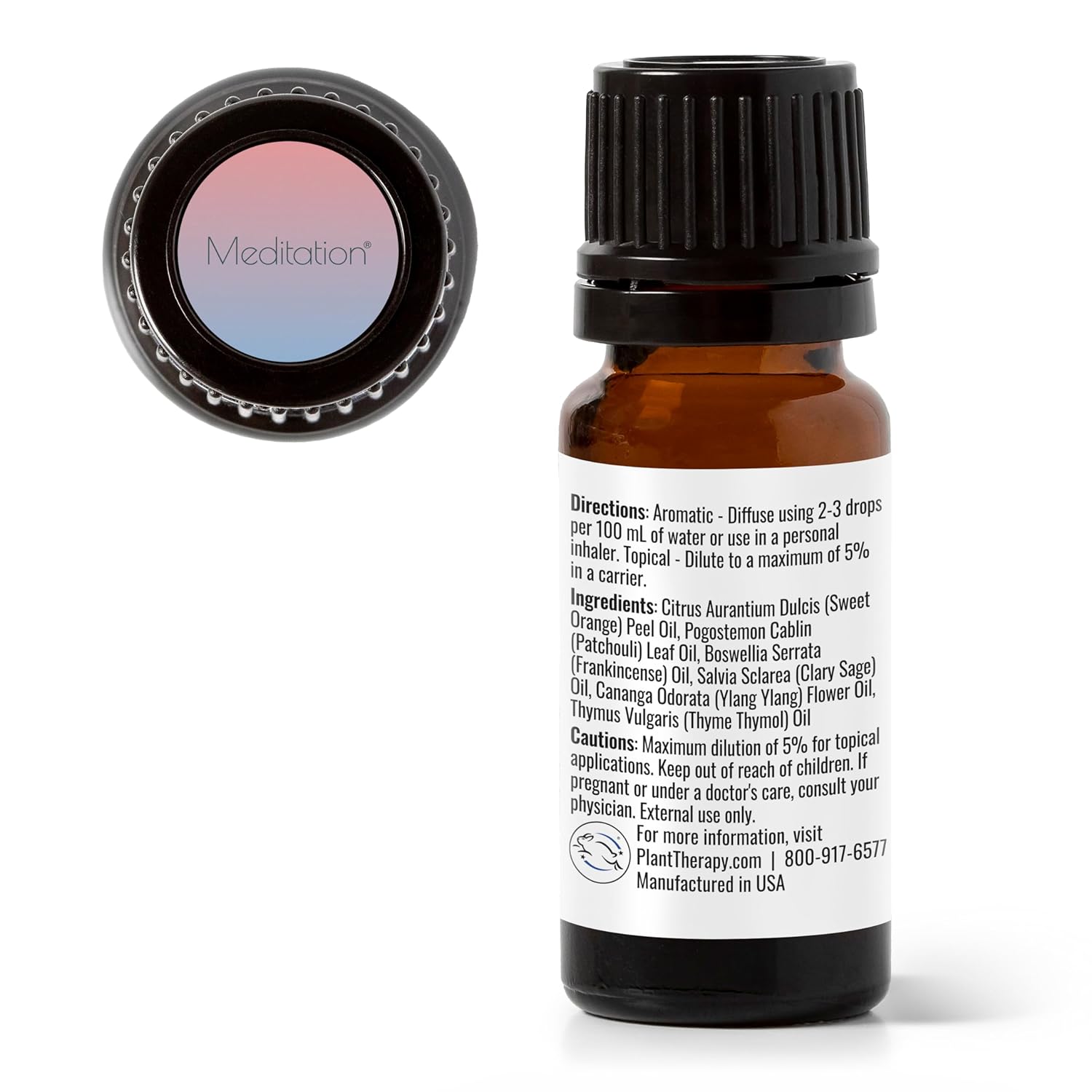 Plant Therapy Meditation Essential Oil Blend 10 mL (1/3 oz) 100% Pure, Undiluted, Therapeutic Grade : Health & Household