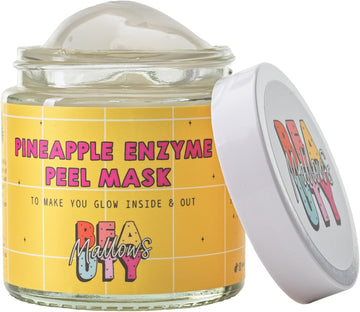 Pink Clay Mud Mask With Watermelon, Strawberry And Melon (100Ml Pot) By Mallows Beauty | Exfoliating Blackhead Remover Face Cleanser For Sensitive Skin, Purifying, Moisturising Skin Care