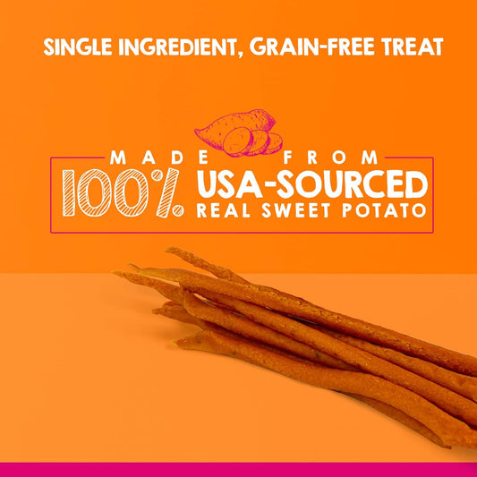 Riley'S Slims Dried Sweet Potato Dog Treats - Dehydrated Chews For Dogs - Single Ingredient Usa Sourced Made In The Usa - 7.5 Oz