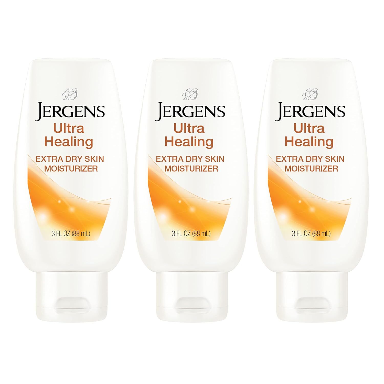 Jergens Ultra Healing Dry Skin Moisturizer, Body and Hand Lotion, for Long Lasting Skin Hydration, with HYDRALUCENCE blend, 3 Fl Oz (Pack of 3)