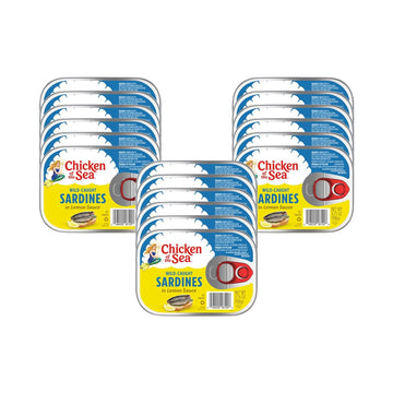 Chicken of the Sea Sardines in Lemon Sauce, Wild Caught, 3.75-Ounce Cans (Pack of 18)