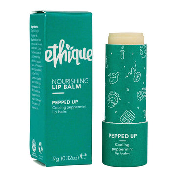 Ethique Pepped Up Nourishing Lip Balm - Plastic-Free, Vegan, Cruelty-Free, Eco-Friendly, 0.32 oz (Pack of 1)