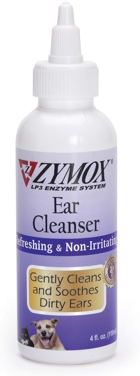 Zymox Ear Cleanser Solution for Dogs and Cats, 4oz