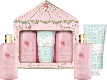 Baylis & Harding Royale Garden Rose, Poppy & Vanilla Luxury Wash Bag Gift Set (Pack Of 1) - Vegan Friendly