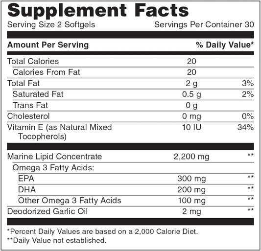 Nu Skin Optimum Omega - Premium Omega-3 Supplement | Dietary Supplement Rich in EPA & DHA Fatty Acids | Supplemnt for Heart, Joint, and Immune Health Support | Daily Supplement(60 ct)