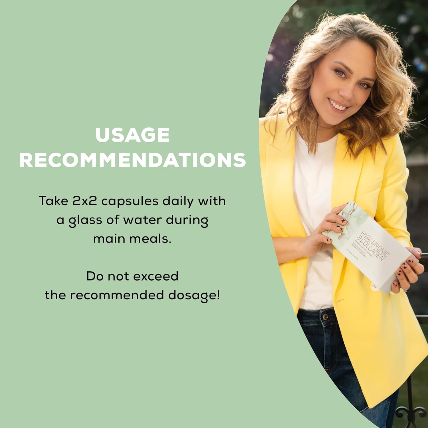 BioTechUSA Hyaluronic&Collagen, Food Supplement Capsules containing Collagen, hyaluronic Acid, Vitamins and Amino acids, 120 caps : Amazon.co.uk: Health & Personal Care
