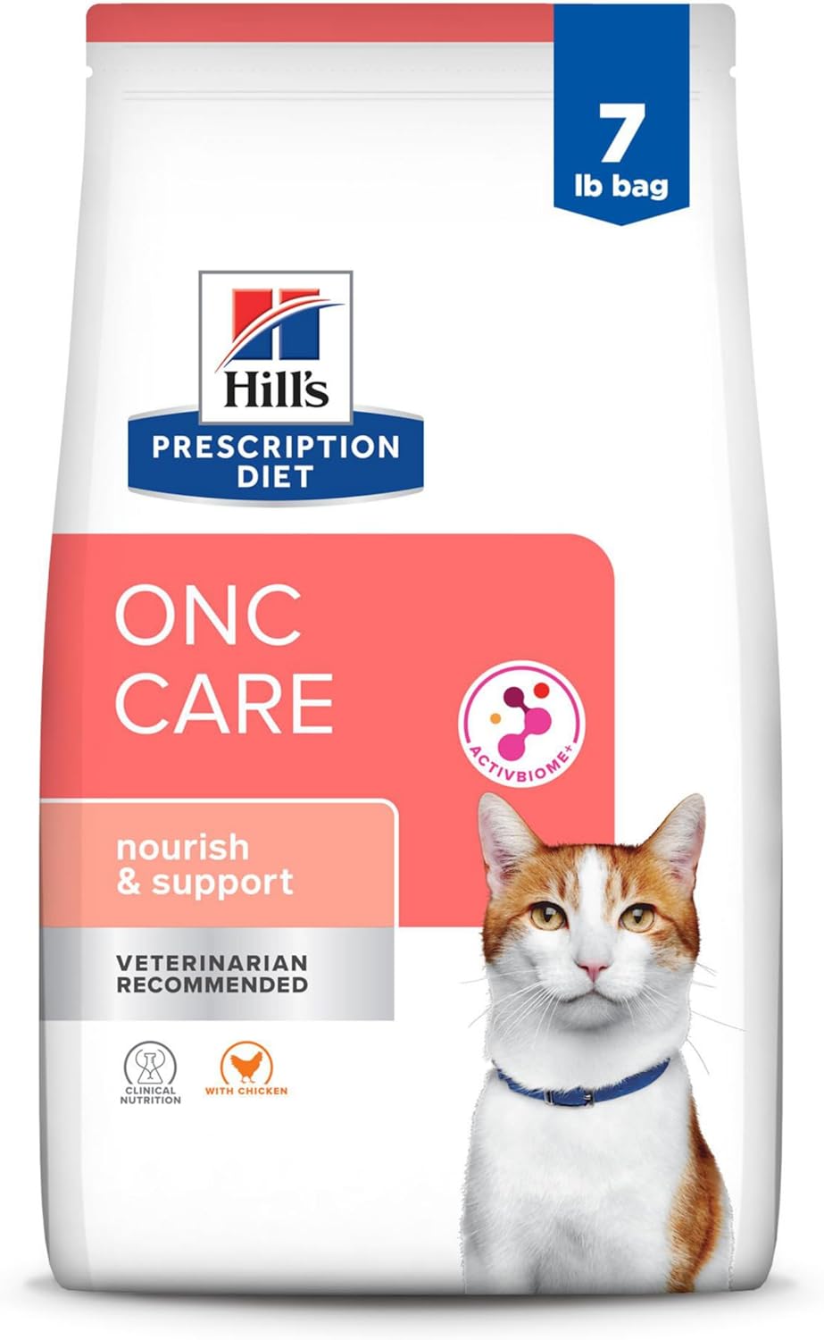 Hill'S Prescription Diet Onc Care Dry Cat Food, Chicken, Veterinary Diet, 7 Lb. Bag