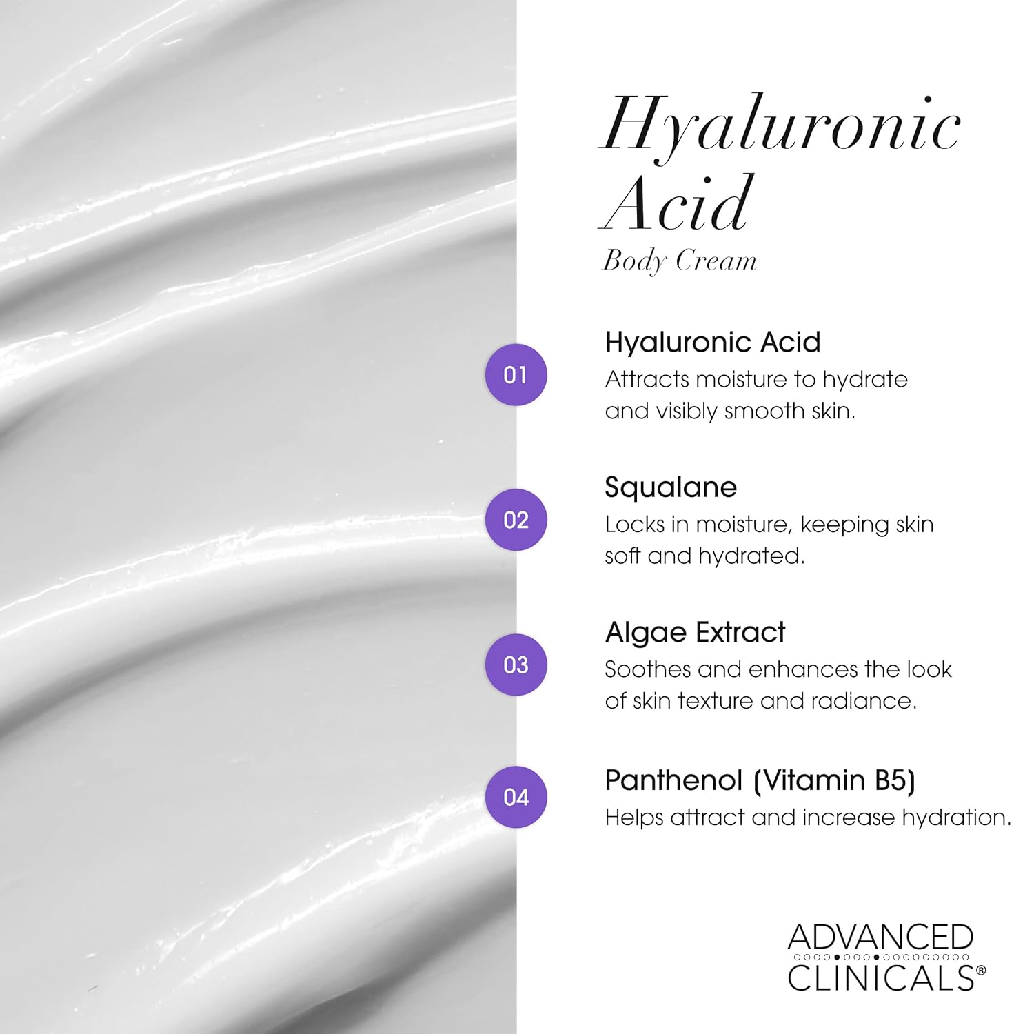 Advanced Clinicals Hyaluronic Acid Face Moisturizer Gel Cream + Hyaluronic Acid Body Cream 2Pc Hydrating Skincare Set For Women & Men To Reduce Appearance Of Dry Skin, Wrinkles, & Fine Lines, 2Pc Set : Beauty & Personal Care