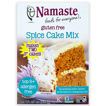 Namaste Foods, Gluten Free Spice Cake Mix, Allergen-Free,26 Oz (Pack of 6)